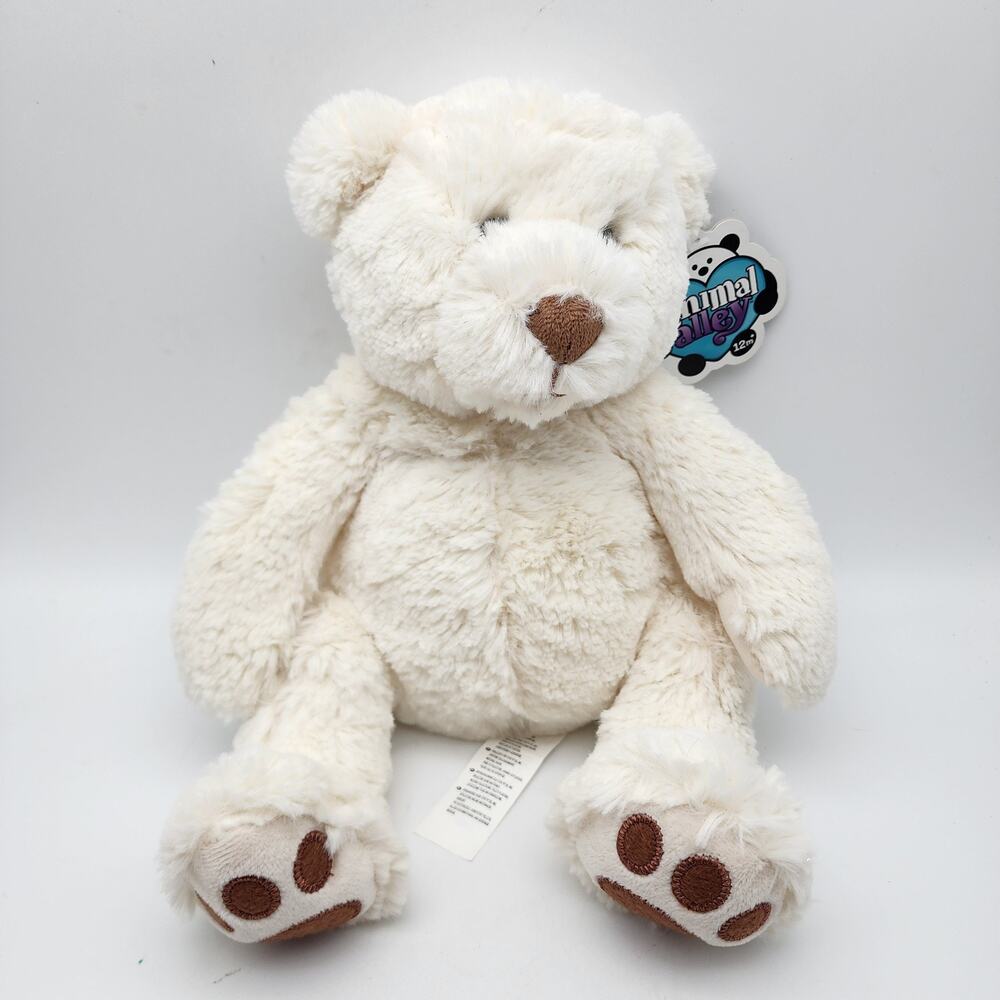 Animal Alley Toys R Us Cream Teddy Bear Plush 15″ Soft Nose Brown Paw Feet 2017